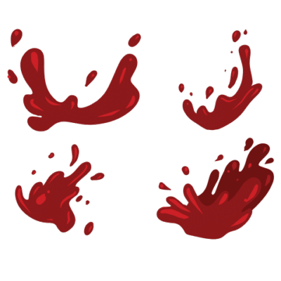 Blood Splatter vector set