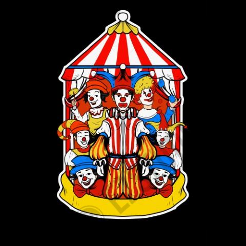 You're Just A Clown, Clown t shirt design illustration ready to use - Image 3