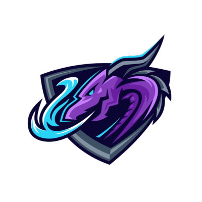 Dragon Mascot logo vector template