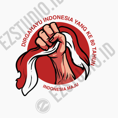 FREE GRATIS VECTOR ASSET TEMA INDONESIA TANGAN DAN BENDERA