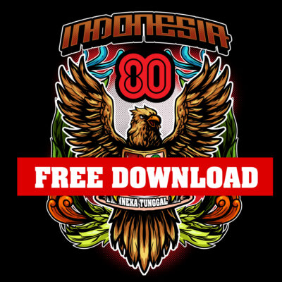 Free Gratis Gambar Illustrasi Garuda Pancasila Spesial HUT 80 Indonesia