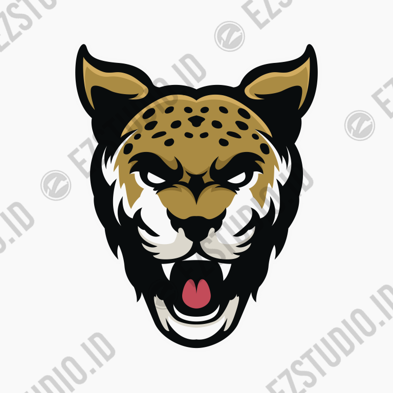 Furious Jaguar head mascot logo vector for esports sports logo or jaguar head vector asset element