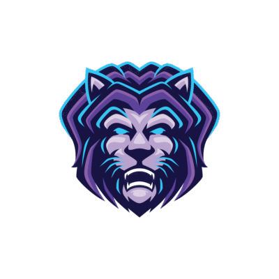 Leo Sign logo Lion logo mascot esports
