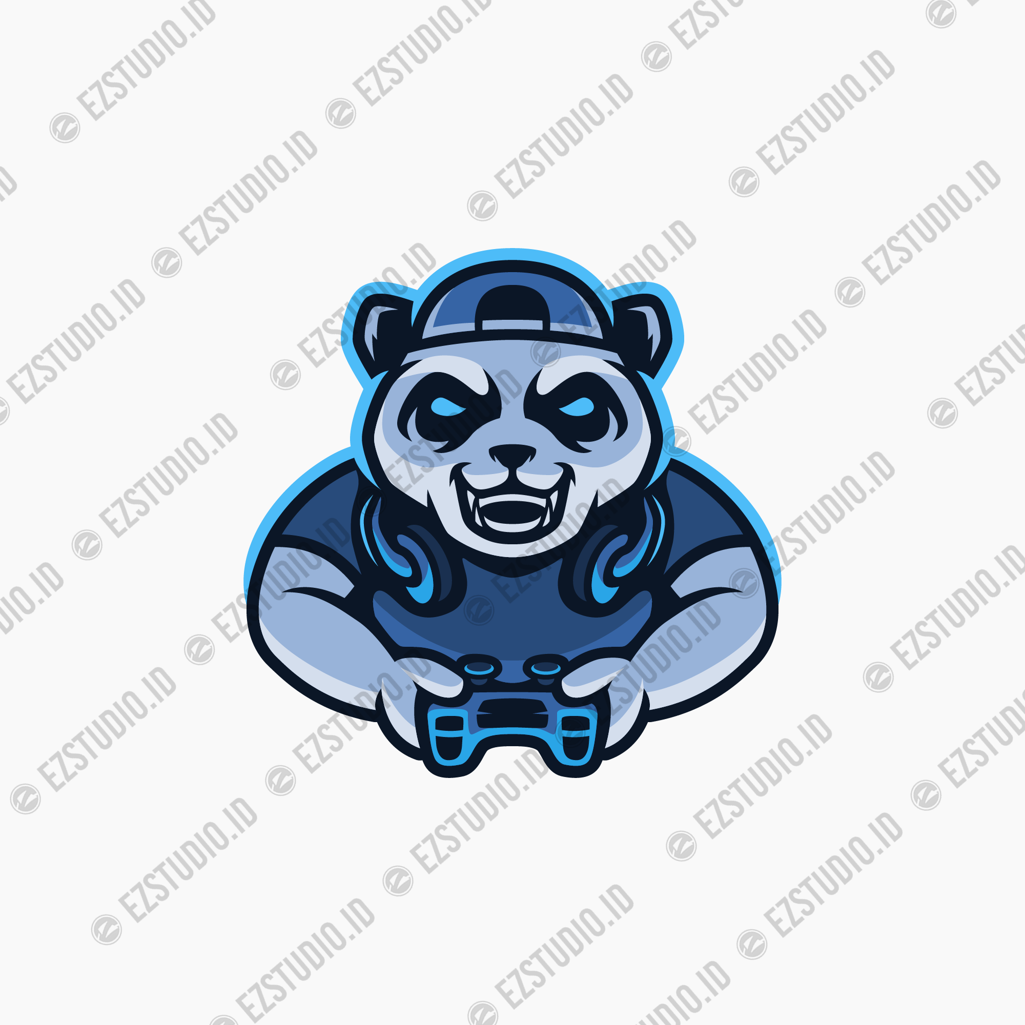 Panda Gamer Logo mascot Esports