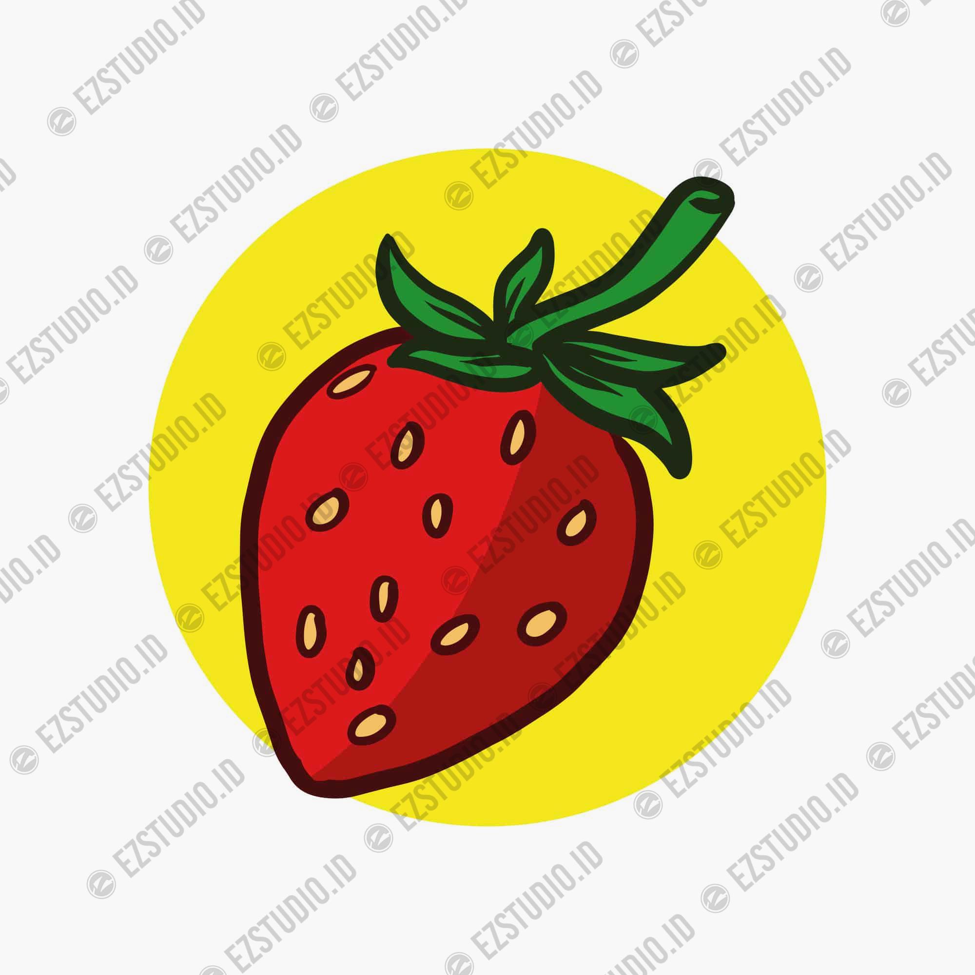Strawberry Fruit Vector Illustration