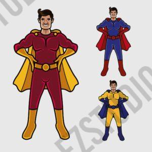 Superhero Hip hand pose asset vector