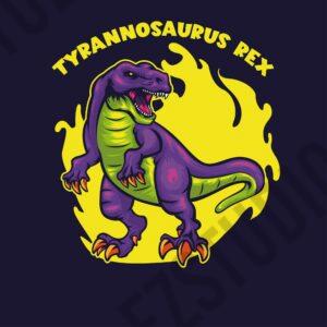 Tyrannosaurus Rex Roar Vector Asset