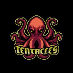 Tentacles Octopus Mascot Logo Asset