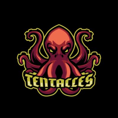 Tentacles Octopus Mascot Logo Asset