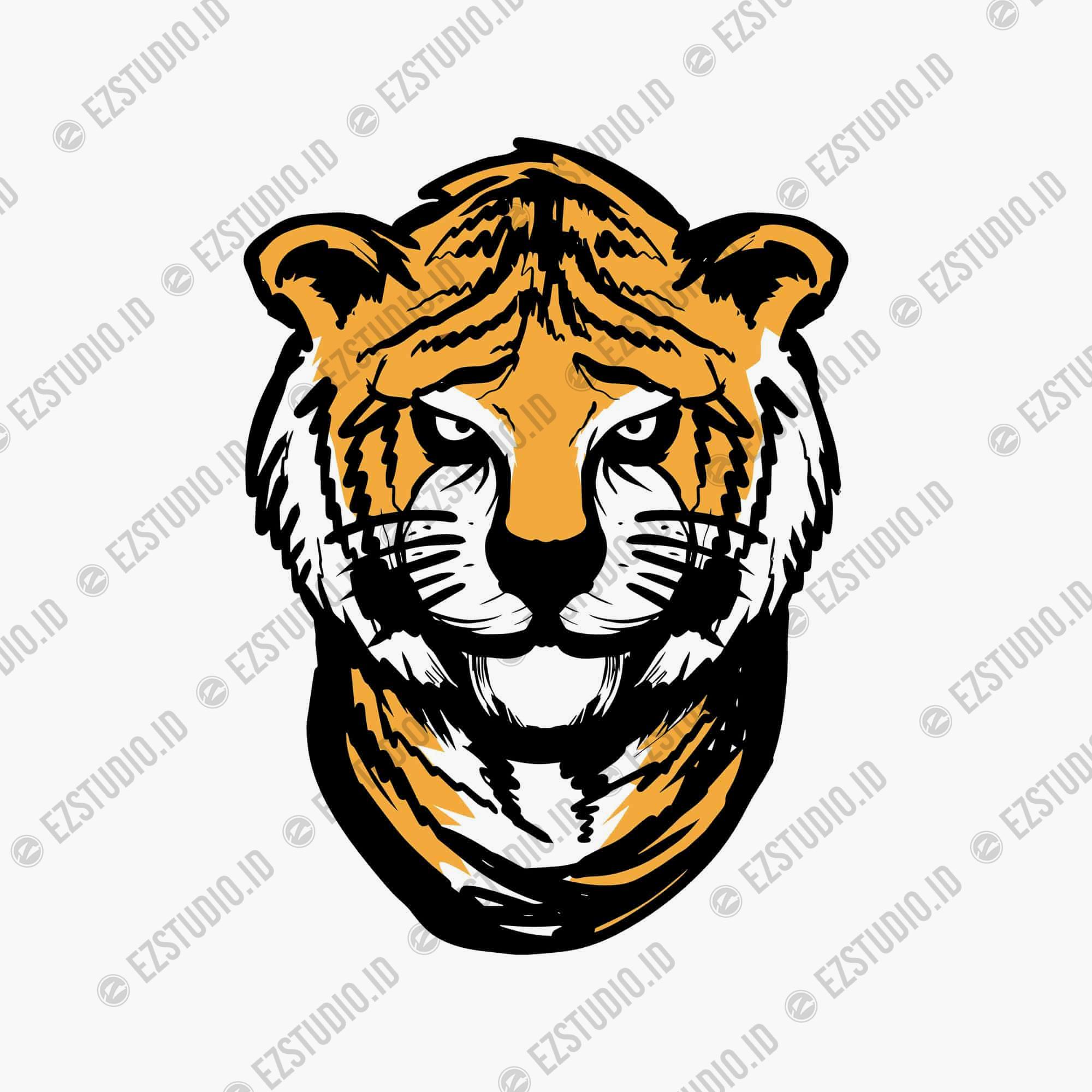 Tiger head vector Asset