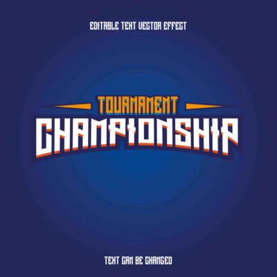 Tournament Championship Banner Flyer Vector Template