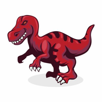 Tyrannosaurus rex Dinosaurs Vector Asset