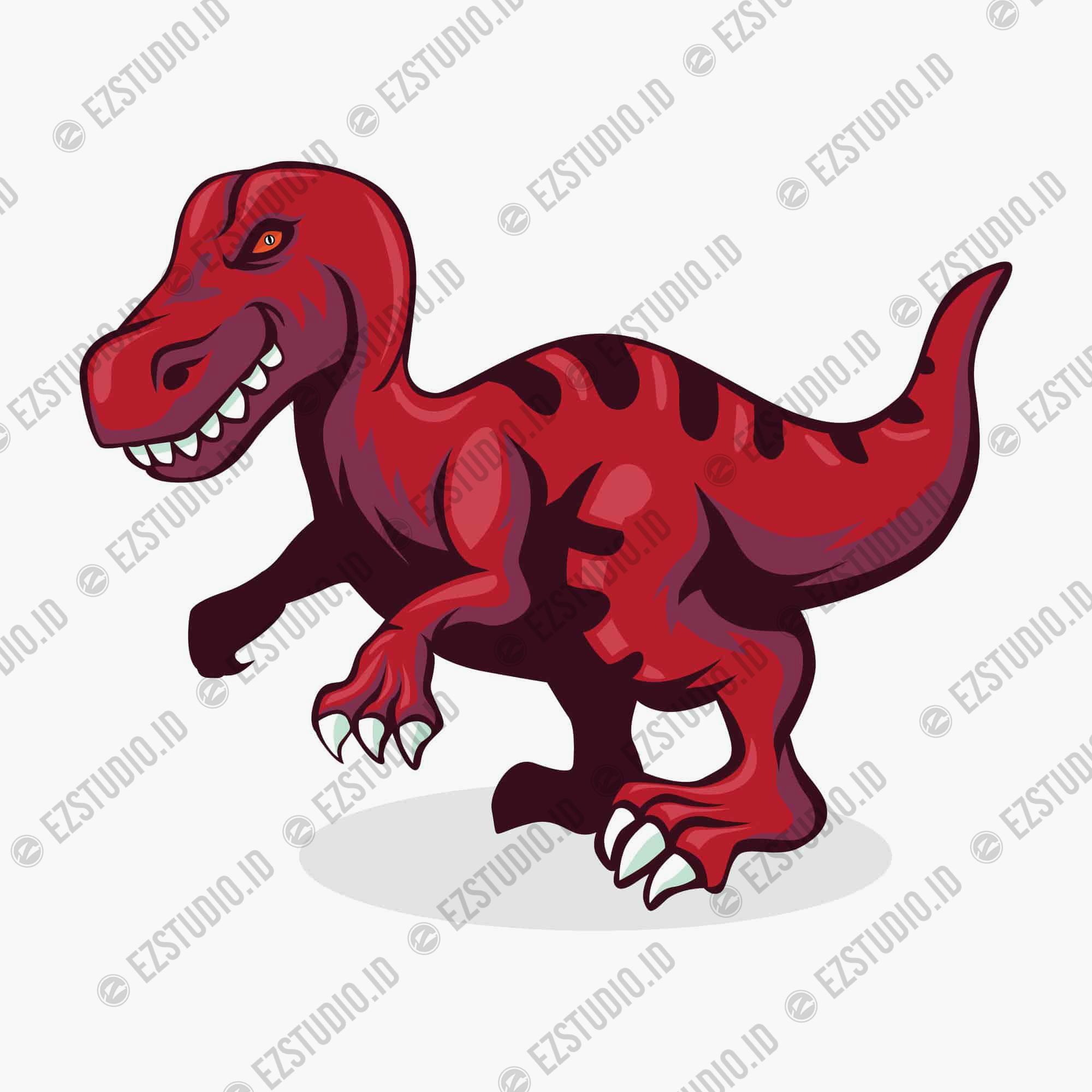 Tyrannosaurus rex Dinosaurs Vector Asset