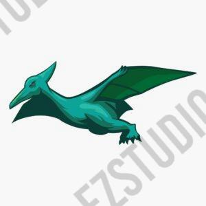 Pterodactyl dinosaurs vector asset