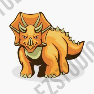 Triceratops Cute dinosaurs Vector Asset