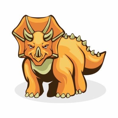 Triceratops Cute dinosaurs Vector Asset