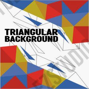 Triangular Background Vector Asset Template