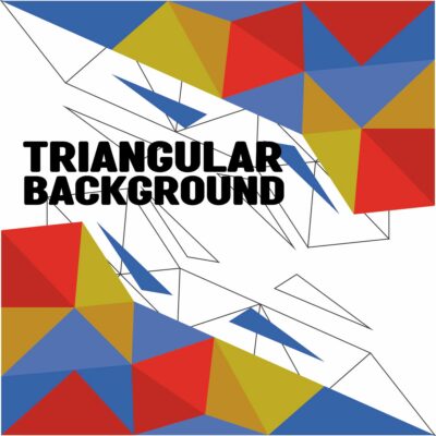 Triangular Background Vector Asset Template