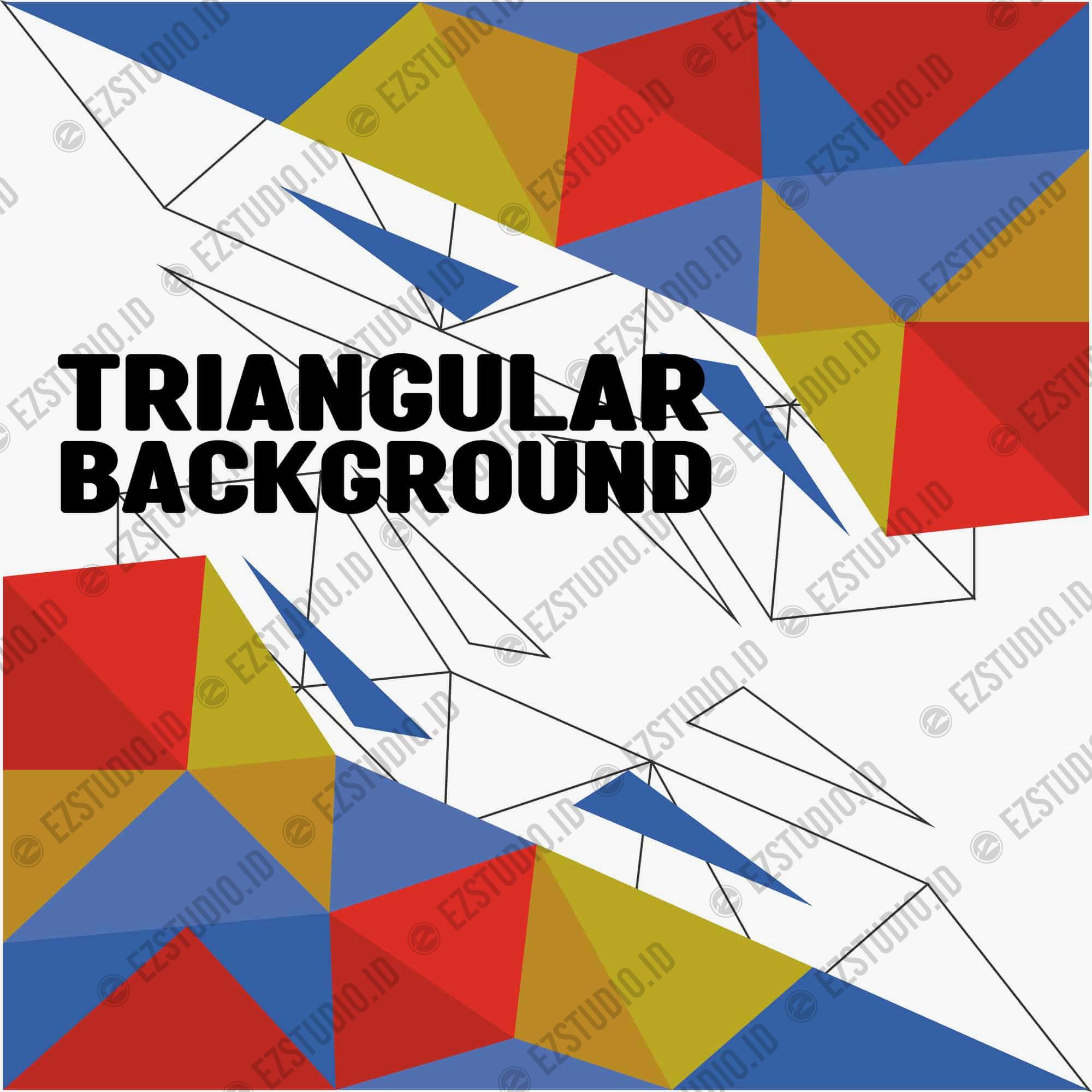 Triangular Background Vector Asset Template
