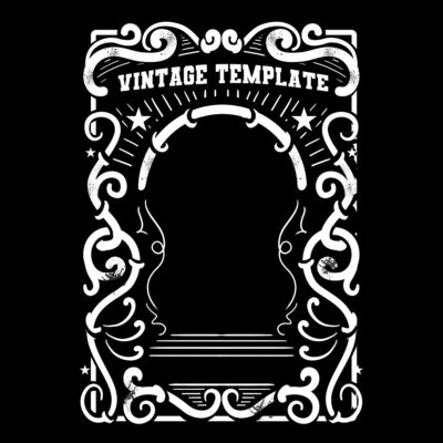 Vintage frame Style Template