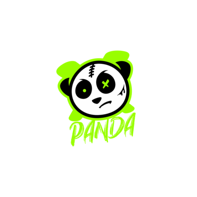 Voodoo panda mascot logo vector