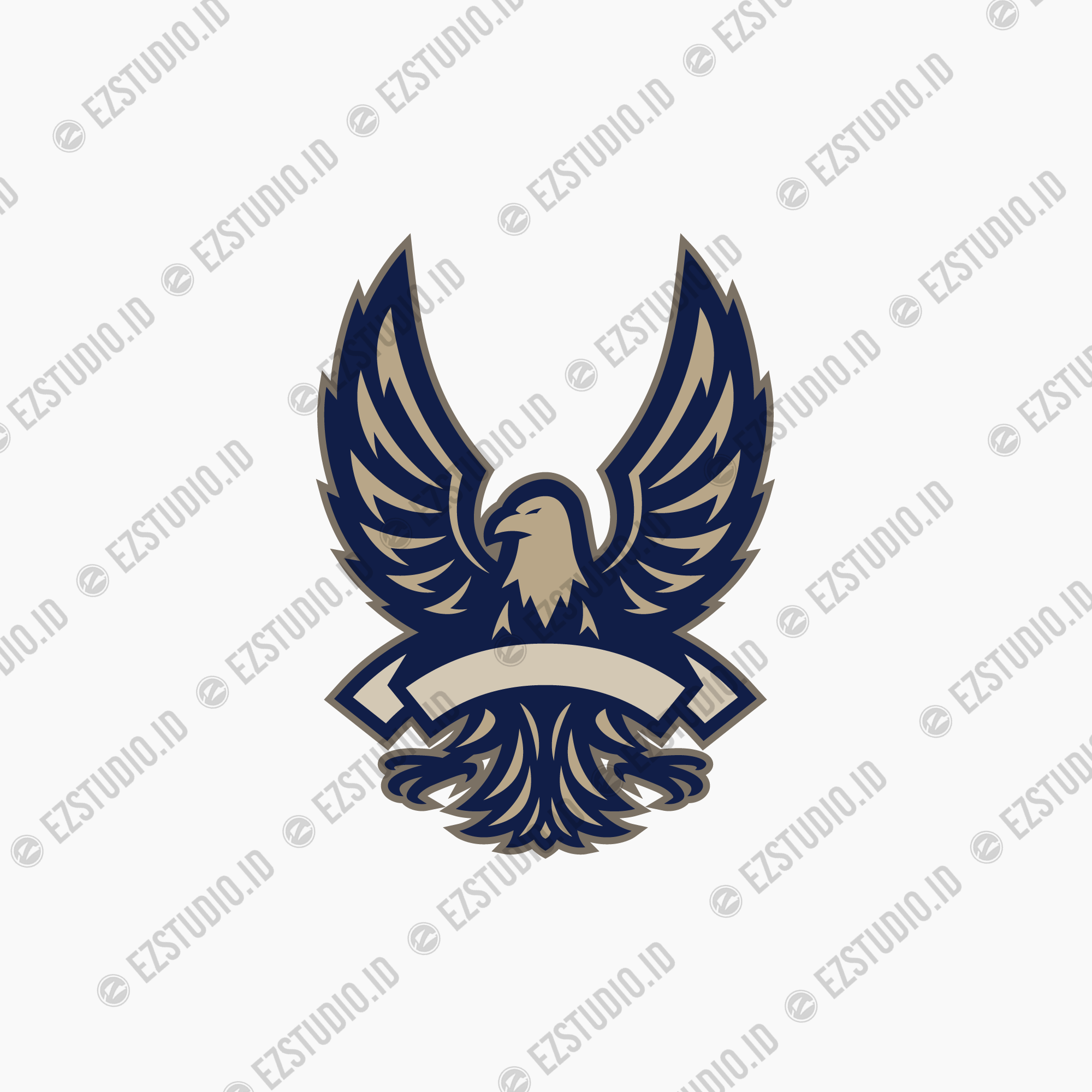 Wings Flapper Eagle mascot esports logo