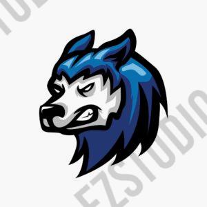 Wolf Head mascot logo vector