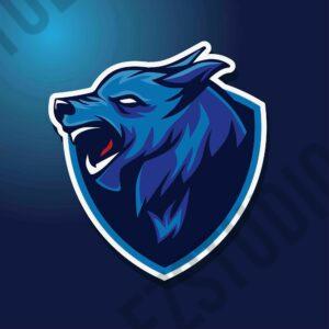 Wolf Head Mascot Logo Esports