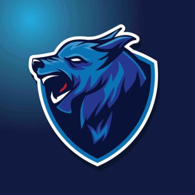 Wolf Head Mascot Logo Esports