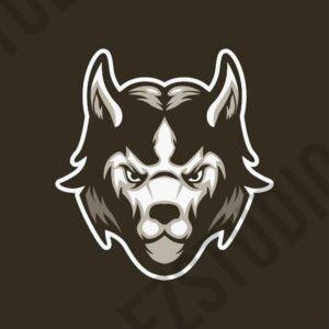 Wolf Head Mascot Illustration Logo