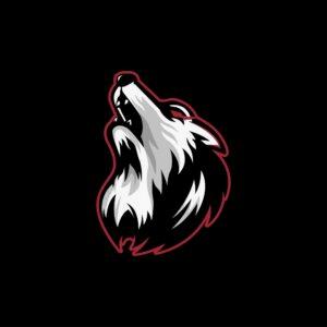 Howling Wolf Head mascot esports logo