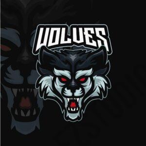 Wolves Head Mascot Esports Logo