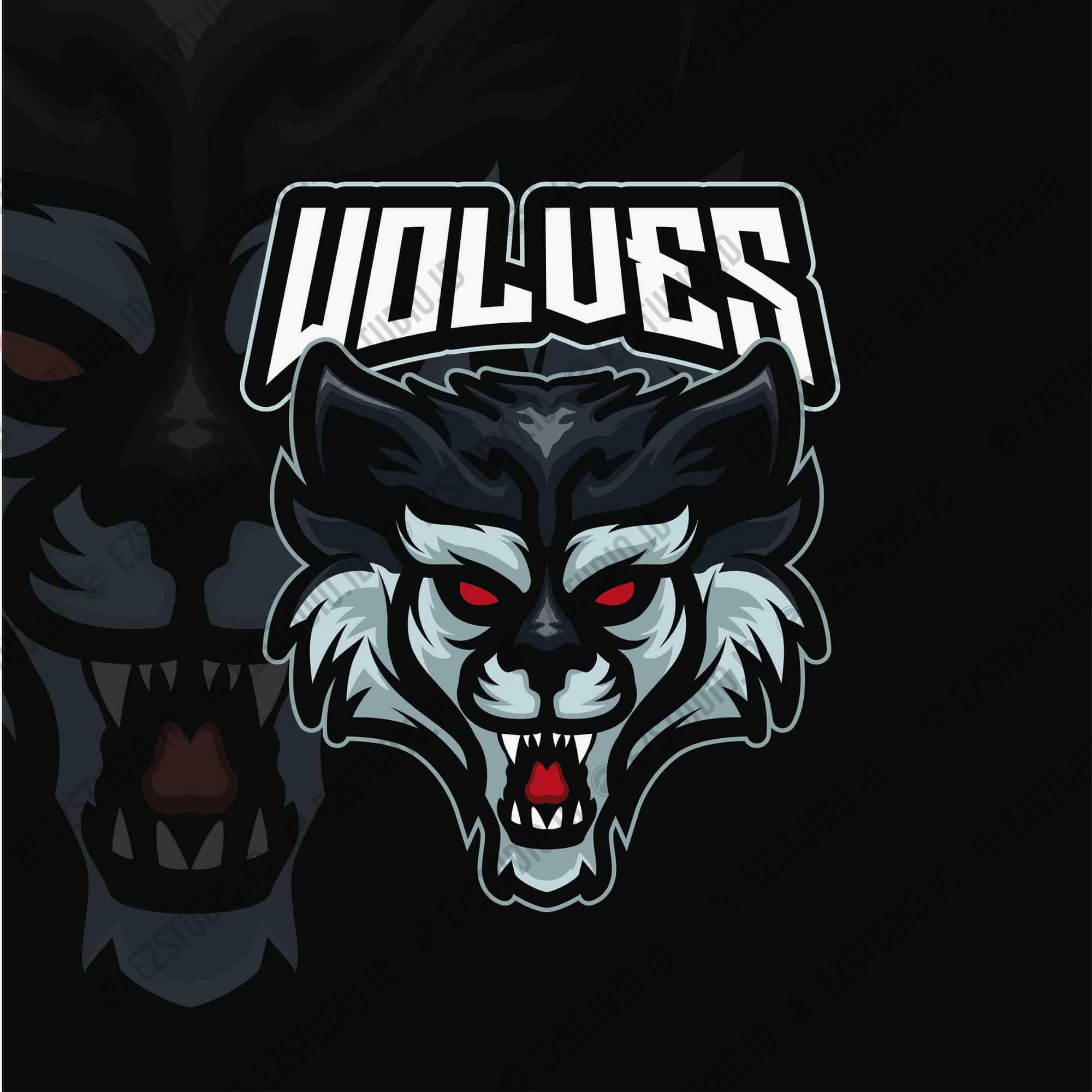 Wolves Head Mascot Esports Logo