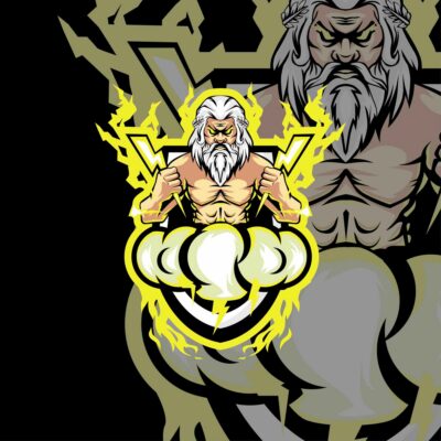Zeus Mascot Logo Esports Guild Logo Sports Logo