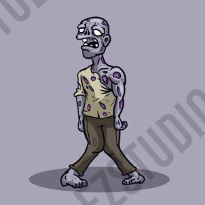 Zombie Figure Vector asset Illustration