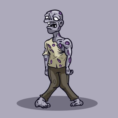 Zombie Figure Vector asset Illustration