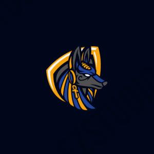 Anubis Head logo esports mascot vector premade