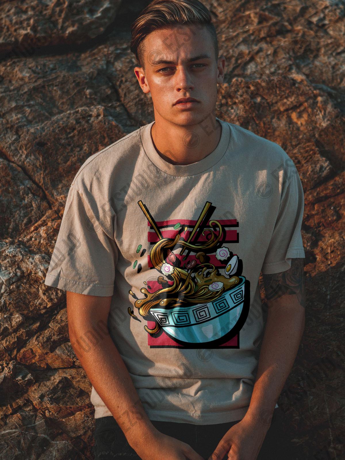 Ramen Wave T shirt Design ready to use - Image 3