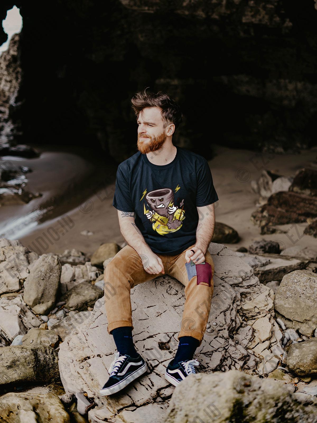 Angry Hurricane T shirt design ready to use - Image 3