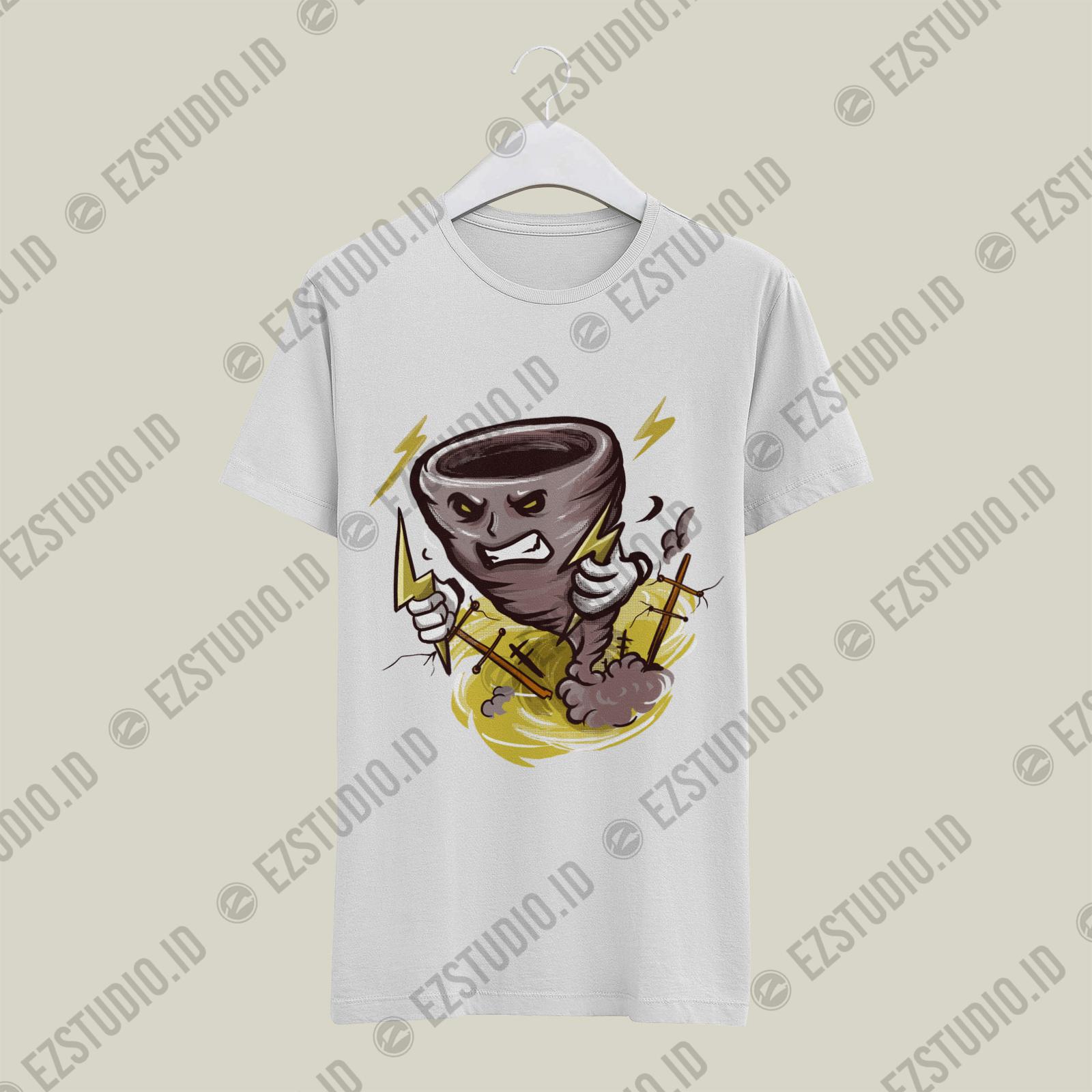 Angry Hurricane T shirt design ready to use - Image 4