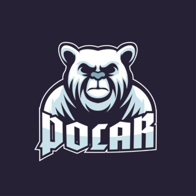 Polar Bear Mascot Logo Vector