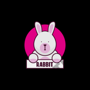 Cute Rabbit Mascot Logo