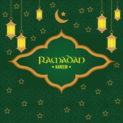 Ramadan Template poster vector illustration