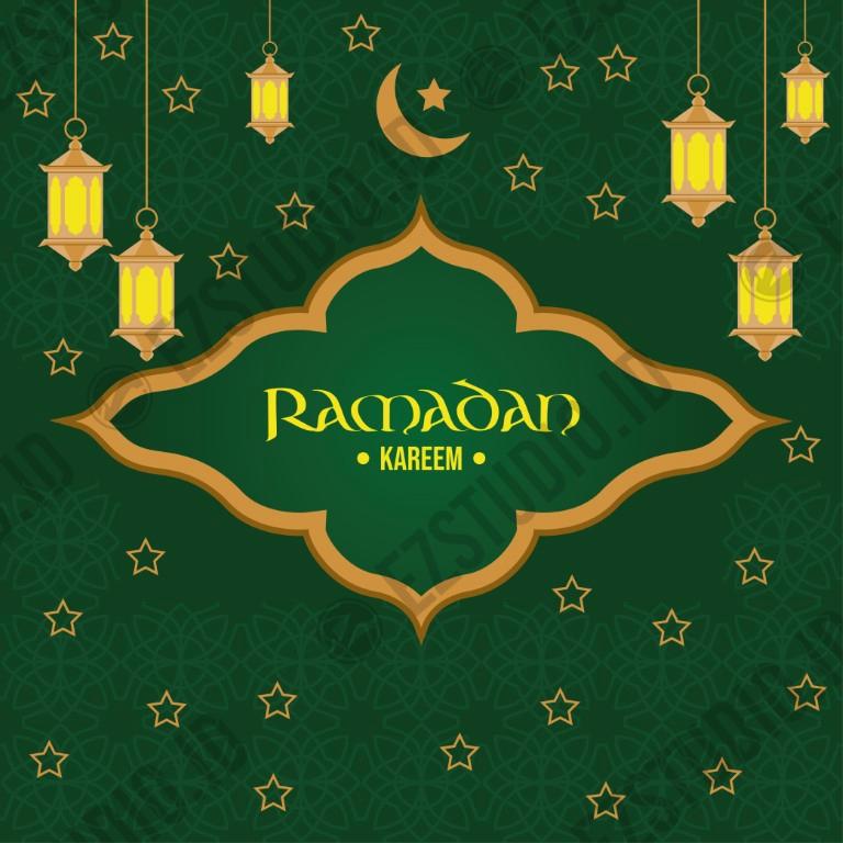 Ramadan Template poster vector illustration