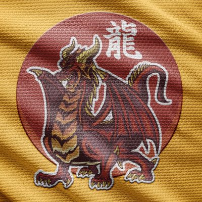 Japanese style dragon Illustration full vector