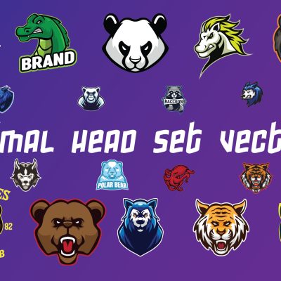 Animal Mascot Logo for Sports/E-Sports Bundle