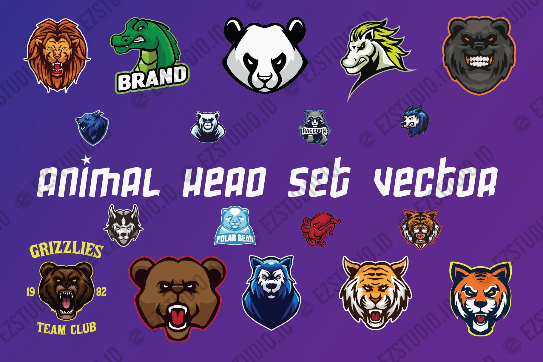 Animal Mascot Logo for Sports/E-Sports Bundle